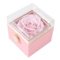 Miniatyrbild 1 av 5: Eternal Rose Presentkit, Med En 360° Roterande Låda Och Konserverad Röd Ros, Förstärkt Med Elegant Förpackning För Att Uttrycka Evig Kärlek