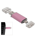 Miniatyrbild 1 av 8: U Disk 3 i 1 Höghastighets USB3.0 Flash Disk i Roséguld av Aluminiumlegering för Mobiltelefoner och Datorer (256GB)