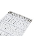 Pikkukuva 4 / 8: Klarinetin sormitus- ja sointutaulukko, juliste, harjoituskaavio, soittimen lisävaruste aloittelijoille, L 56 cm
