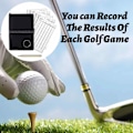Miniatyrbild 4 av 7: Avståndsmätarbokskydd, Vattentätt PU-läder, Golftillbehör för spel, Portabel design med elastisk pennhållare för golfare i farten