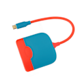 Miniatyrbilde 5 av 5: Bærbar TV-dokkingstasjon 4K USB3.0 PD Hurtiglading 3 i 1 HD Multimedia Interface Adapter Hub Dock for Switch