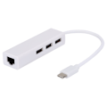 Pikkukuva 2 / 5: USB 3.1 - RJ45 USB 2.0 -verkkoadapterikaapeli 3A 100W PD TypeC -keskittimeen tiedonsiirtoon