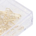Miniatyrbillede 2 af 5: 100 stk. Papirclips Bærbare Anti Rust Elektropletning Guld Søde A