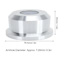 Miniatyrbilde 3 av 8: Monosaudio Platevekt Stabilisator 60Hz Turntable Plate Stabilisator Klemme for LP Platespiller RT632S Sølv