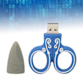 Miniatyrbild 1 av 8: USB-minne Flash Drive Tecknade Saxar U Disk Plugin Portabel Datalagringsenhet (128GB)