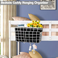 Miniatyrbillede 3 af 5: Sengside Opbevaringspose med Kroge Multifunktionel Hængende Organizer Caddy