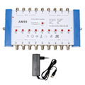 Miniatyrbild 2 av 8: 9-vägs SMATV-förstärkare Professionell Plug and Play Satellit-TV-delare för inomhusbruk 100‑240V EU-kontakt