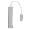 Miniatyrbild 3 av 8: Utsökt låskantsdesign 4 i 1 USB C-hubb med 4 USB-portar (1 x USB 2.0, 3 x USB 3.0), stöder lagringsdiskar, tangentbord och mus, hårddiskar eller