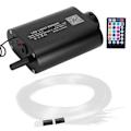 Miniatyrbillede 1 af 5: 12W 2m optisk fiberkabel lampe bil loftslys kit RGBW lys S