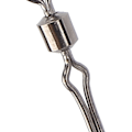 Miniatyrbild 1 av 7: Metall American Type SubLine Clip Fiskehake Swivel Snabbkontakt Liten Fiskeutrustning (svart 6#)
