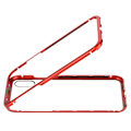 Pikkukuva 4 / 4: Magneettinen imukykyinen karkaistu lasinen puhelimen suojakotelo iPhone X:lle, punainen