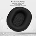 Miniatyrbilde 7 av 8: 2 stk. Øreputer Erstatning Myk Protein Lær Støyisolasjon Skum Tykkere Øreputer for WH CH710N WH CH720N WH XB900N Svart