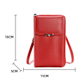 Miniatyrbild 2 av 5: Liten läder crossbody-väska för kvinnor, lätt crossover-handväska axelväska