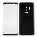 Miniatyrbillede 2 af 5: Telefon Bagside Glas Cover Forside Skærm Glas Linse Udskiftningssæt til Samsung S9+ G965(Sort )