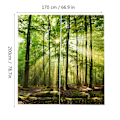 Pikkukuva 3 / 6: Metsät Auringonpaiste Tulostus Varjostusverhot Parvekkeelle Makuuhuone Piirustushuone Ikkuna 170 * 200cm
