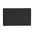 Miniatyrbillede 1 af 2: 50 stk. Imponerende blanke lasermarkerede metal visitkort (sort)