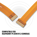 Miniatyrbild 2 av 5: Hållbar 30 cm kameraband FFC flexibel platt kabeltråd för Raspberry Pi Zero V1.3-kameror