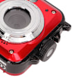 Miniatyrbillede 3 af 8: Full HD 2.7K 48MP 10ft Vandtæt Undervands Digitalkamera 16X Digital Zoom Forreste Bagerste Dobbelte Skærmer Vandtæt Digitalkamera Rød