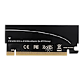 Pikkukuva 2 / 5: NVME M.2 - PCIE3.0 -laajennussovitinkortti, jossa piidioksidigeelijäähdytyslaatat (musta)
