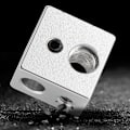 Miniatyrbild 2 av 5: 20x20x13mm Aluminium MK10 Extruder Hotend Värmeblock M7 Tråd Heatbreak för 3D-skrivare