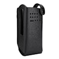 Miniatyrbilde 3 av 5: Hardt PU-lærveske med bakklips/nylon skulderstropp for Motorola GP328D Walkie Talkie