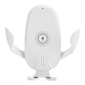 Miniatyrbillede 1 af 5: ABS Hurtig og Nem Opladning 360 Graders Rotation Sikker Pålidelig Bilbeslag Høj Effektivitet Mobiltelefon Trådløs Oplader Hvid