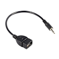 Miniatyrbillede 5 af 5: Konverteradapterkabel 3,5 mm han-lyd AUX-stik til USB 2.0 type A hun OTG