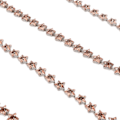 Miniatyrbild 5 av 8: 1 m Stjärna Strass Trim Kedja DIY Klippbar 1 cm Bredd Färgäkta Kristall Strass Klo Kedja för Kläder Hantverk Champagne
