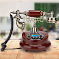 Miniatyrbillede 5 af 5: MS-6100B Europæisk Retro-stil Trykknap Telefon Dial Desk Phone Hjemmeindretning Klassisk