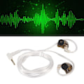 Pikkukuva 1 / 8: Hybrid Dynamic Driver Balanced Armature Kuulokkeet Syvä Basso Stereo 1DD 1BA Dual Driver Monitor Kuulokkeet KZ ZSN PRO X Gold