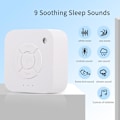 Miniatyrbild 1 av 8: Sleep Serenade, Portabel Ljudmaskin med Icke-loopande Ljud, 9 Lugnande Ljud, Volymkontroll, Timerinställningar, Uppladdningsbart Batteri, Certifierad