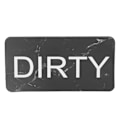 Miniatyrbild 2 av 8: Diskmaskin Magnet Dubbelsidig Ren Smutsig Ord Magnet Vattentät Anti Scratch DIY Kylskåpsmagnet för Kök Marmor Svart till Vit