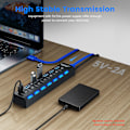 Miniatyrbild 4 av 4: 4/7 Port USB 3.0 Hub Aktiv med Strömförsörjning Splitter USB För Windows PC Laptop DHL