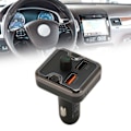 Miniatyrbillede 1 af 8: Bilmusikadapter Håndfri opkald Tabsløs lyd Hurtig opladning Navigations stemmemeddelelse Bluetooth-sender til bil