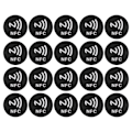 Miniatyrbilde 2 av 8: 20 stk. NFC-klistremerker, kompakte, bærbare, forstyrrelsesbestandige, omskrivbare CUID NFC-klistremerker for NFC-aktiverte enheter, svart