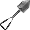 Miniatyrbild 1 av 5: Vikbar Överlevnadsspade, Kompakt Portabel Högkolstålkonstruktion 3-vägs Vikbar Design för Utomhusaktiviteter