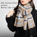 Miniatyrbilde 3 av 5: Reversibel elegant klassisk  følelse skjerf for vår høst vinter