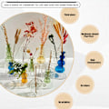 Miniatyrbild 8 av 8: Dekorativ Färgad Glasvas, Hemmakontorsdekorationsvas För Mångsidig Användning, Lägg Till En Touch Av Färg Och Elegans Till Ditt Utrymme Med Denna Utsökta
