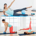 Miniatyrbild 5 av 7: Mini Yogaboll för kärnmuskelträning, träningsboll med halkfri yta, anti-sprickkvalitet PVC-material, pilatesboll, bärbar kompakt storlek, terapi