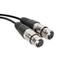 Miniatyrbillede 3 af 8: XLR Han til Dobbelt XLR Hun Kabel Mikrofon Stereo Afbalanceret Forbindelsesledning til Lydadapter Hvid 1m / 3.3ft