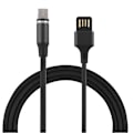 Miniatyrbillede 2 af 2: 1m magnetisk datakabel hurtige opladningskabler USB-opladerledning (sort til iPhone)