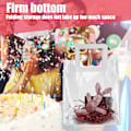 Miniatyrbild 4 av 10: Presentpåse Robust Botten Handväska Transparenta Påsar för Födelsedag Julklappsförpackning (L)