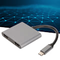 Pikkukuva 1 / 8: USB-C - HD Multimedia Interface -keskitin tukee 4K 60HZ USB-C - Dual HD Multimedia Interface -sovitinta