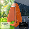 Miniatyrbild 5 av 6: Bärbart Privattält för Utomhusevenemang, Pop Up-design med Rivsäker Polyester och Galvaniserad Stålram för Strand och Camping