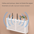 Miniatyrbillede 2 af 5: Wifi-router opbevaringsboks vægmonteret til datastik sortering