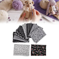 Miniatyrbild 1 av 8: DIY Quiltning Sömnad för Heminredning, Hantverksmaterial, Förklippta Quiltkvadrater, Lappverkstygspaket, Bomullstygsbitar (10 Färgblandningar)