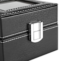 Miniatyrbild 5 av 5: 2 Fack Watch Förvaringsdisplay Case Box Armbandsur Lyx Smyckesorganisatör Kvinna Man Present