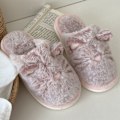 Miniatyrbild 4 av 5: Tofflor för kvinnor Fuzzy Cute Animal Memory Foam Indoor House