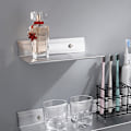 Miniatyrbild 5 av 5: Flytande väggmonterad hylla, liten hylla för högtalare för Bluetooth-högtalare, webbkamera, mobiltelefoner, mesh-router, leksakshylla i metall