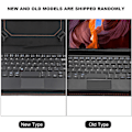 Miniatyrbillede 8 af 8: 7/8in 75-timers Bluetooth-touchpad-tastatur med beskyttende etui til Android/iOS/Windows